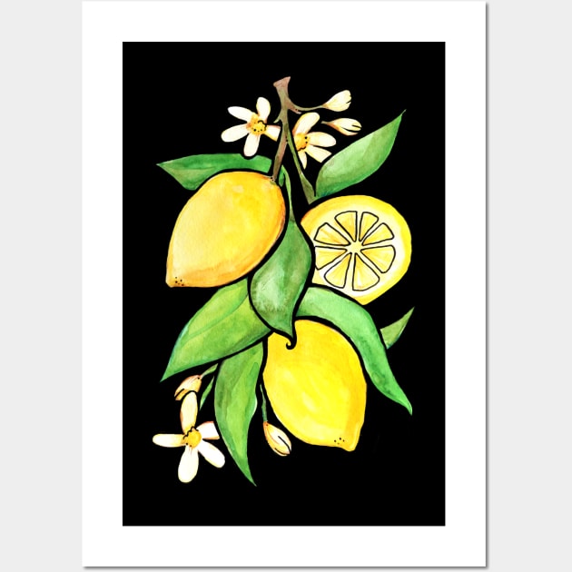 Lemons Wall Art by bubbsnugg